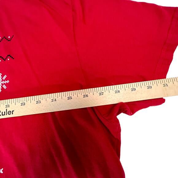 The Office Christmas Shirt 2X Dwight Schrute Fact Xmas Is Here Ripple Red Tee - Picture 9 of 9